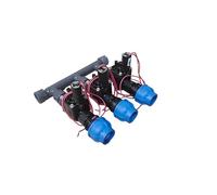 Répartiteur Rain - 2, 3, 4, 5, 6 voies - Avec valve magnétique Hunter PGV 101 Go IG et raccords DN25 DN32 (DN32, répartiteur 3 fois)