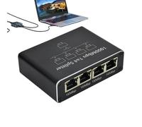 Répartiteur réseau Ethernet - Répartiteur de câble Ethernet haute vitesse - 1 In 4 Out - Répartiteur de câble réseau - Répartiteur Ethernet RJ45 1000 Mbps - Répartiteur Internet pour TV