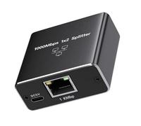 Répartiteur réseau Gigabit RJ45 à double port avec alimentation USB pour un accès Internet sans interruption, concentrateurs alimentés par USB efficaces