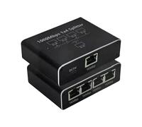Répartiteur Routeur Adaptateur de Répartition 1 à 4 Accès Simultané | Adaptateur Réseau Pour Ordinateur de Bureau Portable PC Boîtier TV Routeur Maison et