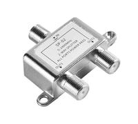 Répartiteur SAT/BK 5-2400 MHz 2 voies (2 voies) Répartiteur satellite pour TV et radio, HDTV/UHD 4K, DVB-S/S2, DVB-T/T2, DVB-C/C2, Répartiteur satellite 2 sorties