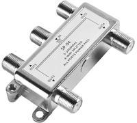 Répartiteur SAT/BK 5-2400 MHz 4 voies pour TV et radio, HDTV/UHD 4K, DVB-S/S2, DVB-T/T2, DVB-C/C2, répartiteur satellite 4 sorties
