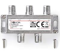 Répartiteur Satellite numérique 4 Prises-Câble d'antenne Souple DVBC DVBS DVBT DVBS2 DVBT2-HD TV 4 Positions Commutateur de télévision Connecteur F Souple câble Racine BK unicable