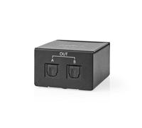 Répartiteur TosLink - NEDIS - ASPL2512BK - 2 voies - Métal - Noir