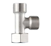 Répartiteur Triple Sortie En Acier Industriel Adaptateur En T À 3 Voies Construction Longue Durée De Distributeur D'eau Steel Water Distributor