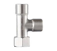 Répartiteur Triple Sortie En Acier Industriel Adaptateur En T À 3 Voies Construction Longue Durée De Distributeur D'eau Steel Water Distributor