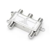 repartiteur TV, BKSAT Répartiteur 4 Voies, 5-2400 mh, Compatible avec Dvb-S/S2, Dvb-T/T2, Dvb-C/C2 HDTV et UHD 4k, répartiteur d'antenne 4 Voies pour TV et radiodiffusion