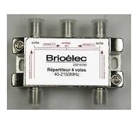 Répartiteur TV-SAT 4 sorties à fiche F blindé métal