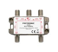 METRONIC Répartiteur TV/Sat 4 Sorties à fiche F blindé métal