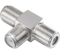 Répartiteur TV SAT Répartiteur câble adaptateur T 2 voies/5-2400 MHz numérique et analogique Sat DVB-S DVB-S2 FM FM FM câble TV DVB-C adaptateur d'antenne 3XF femelle 3xF-Buchse galvanisé