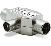 Répartiteur Tv, Séparateur Coaxial En T, Dvb-T2, Diviseur Antenne Tv, Blindé, Métallique 1 Entrée Mâle - 2 Sorties Femelles - 336201[Z346]