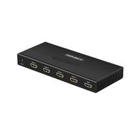 Répartiteur un à deux 1 entrée 4 sorties vidéo projecteur 4k écran d'ordinateur 1 minute 2/4(40202 One in and four out metal model)