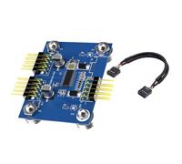 Répartiteur USB 2.0 à 9 broches pour PC - Adaptateur d'extension double port - Petit facteur de forme - Ne nécessite pas d'alimentation externe