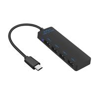 Répartiteur USB 2.0 de type C vers 4 ports USB 2.0 pour connecter des appareils tels que les imprimantes, les disques durs, les smartphones