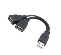 Répartiteur USB 2 en 1 sortie - Câble adaptateur USB haute vitesse, répartiteur USB Hub Y | Extension de Port USB pour ordinateurs portables, séparateur USB pour imprimante, câble de partage de donnée