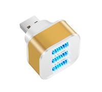 Répartiteur USB 3 Ports USB 2.0 HUB, Extension de Charge Rapide, Plusieurs interfaces, Extension USB for Voiture(Golden)