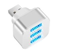 Répartiteur USB à 3 ports pour ordinateur portable - Hub USB portable - Répartiteur USB pour ordinateur portable - Adaptateur 3 ports - Accessoire de voyage pour un de données facile