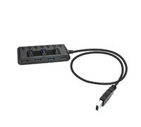 Répartiteur USB à sept voies avec état lumineux pour une utilisation de bureau
