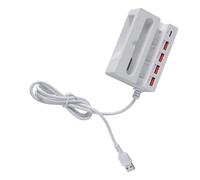 Répartiteur USB avec 4 convertisseurs USB femelles et ports de type C avec support de téléphone et amplificateurs pour une utilisation