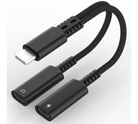 Répartiteur USB C, double adaptateur de prise casque USB C et chargeur, adaptateur audio 2 en 1 de type C avec câble Dongle de charge rapide PD 60 W pour iPhone 16 15 Pro Max Plus, Samsung Galaxy S25