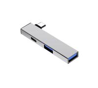Répartiteur USB C en aluminium de type C vers type C et concentrateurs à double port USB compatible avec les appareils Windows OS