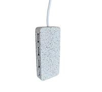 Répartiteur USB C en bois 3/4 en 1 / adaptateur station d'accueil avec type dock pour ordinateur portable, claviers de bureau USB