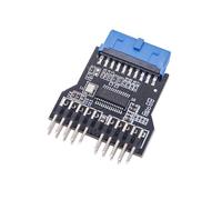 Répartiteur USB de bureau 19 broches USB 2.0 vers deux ports femelles USB 2.0 à 9 broches pour intégration des connecteurs de concentrateurs USB de bureau