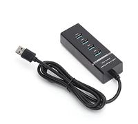 Répartiteur USB d'extension, répartiteur de concentrateur USB 3.0, répartiteur USB de concentrateur de données ultra-mince à 4 ports, transfert de données ultra rapide pour ordinateur portable