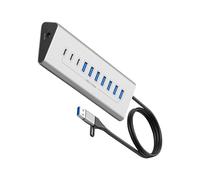 Répartiteur USB Hun 7/10 ports USB 3.0 Type C Hubs Haute Vitesse Transmission Type C Hubs Extension Ordinateur Portable Accessoires Hub