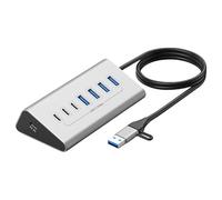 Répartiteur USB Hun 7/10 ports USB 3.0 Type C Hubs Haute Vitesse Transmission Type C Hubs Extension Ordinateur Portable Accessoires Hub
