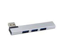 Répartiteur USB Multiple en Aluminium à 4 Ports, connecteur à 90 degrés, Extension permettant de Gagner de l ' Espace pour Consoles d ' Ordinateur Portable, Station d ' Accueil
