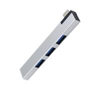 Répartiteur USB Multiple en Aluminium à 4 Ports, connecteur C à 90 degrés, Extension permettant de Gagner de l ' Espace pour Les Consoles d ' Ordinateur Portable