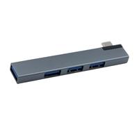 Répartiteur USB Multiple en Aluminium à 4 Ports, connecteur C à 90 degrés, Extension permettant de Gagner de l ' Espace pour Les Consoles d ' Ordinateur Portable