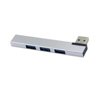 Répartiteur USB Multiple en Aluminium à 4 Ports, connecteur USB à 90 degrés, Extension permettant de Gagner de l ' Espace pour Les Consoles d ' Ordinateur Portable en Aluminium