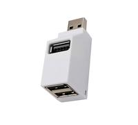 Répartiteur USB portable 3 ports USB 2.0 pour ordinateur portable, voiture, tablette, air et plus encore