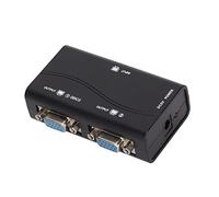 Répartiteur VGA 1 en 2 sorties - 1080P - Double vidéo - Transmission de 40 m - Répartiteur GA - 1 en 2 sorties - Duplication d'écran pour ordinateur portable PC vers