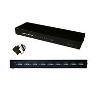 Répartiteur vidéo DVI type splitter qui duplique à l'identique 1 source en entrée vers 8 sorties simultanées. Version rackable