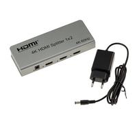 KALEA-INFORMATIQUE Répartiteur vidéo HDMI 2.0 4K 60Hz Type Splitter Qui duplique à l'identique 1 Source en entrée vers 2 Sorties simultanées. Support CEC et Management EDID, HDCP 2.2