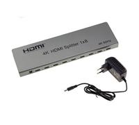 KALEA-INFORMATIQUE Répartiteur vidéo HDMI 2.0 4K 60Hz type splitter qui duplique à l'identique 1 source en entrée vers 8 sorties simultanées. Support CEC et management EDID, HDCP 2.2 G