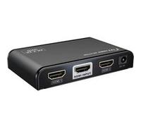Répartiteur vidéo HDMI PremiumCord KHSPLIT2F HDMI 2.0 4K 60Hz 3D 1x2 Noir Noir