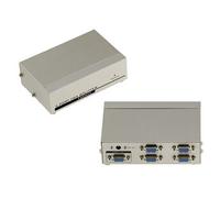 Répartiteur vidéo VGA type splitter qui duplique à l'identique 1 source en entrée vers 4 sorties simultanées. Bande passante 250MHz