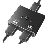 Répartiteurs de commutateur 8K @ 60Hz 4K @ 120Hz 1080p @ 240Hz 2 ports 8K bidirectionnel répartiteurs bidirectionnels Commutateur pour HDTV projecteurs vidéo