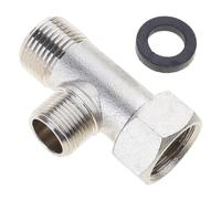 Répartiteurs de robinet à 3 voies en laiton robuste avec filetage de 2,2 cm, pommeau de douche pour bidet, ensemble de connexion pour usage quotidien, inverseurs d'eau de toilette pour bidet