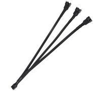Répartiteurs Ventilateur Pwm 25Cm 1Broch 1 À 3 Voies,Câble Répartiteur Pwm Type Y Ventilateur Cpu Avec Manchon Tressé Pour Ordinateur Bureau Rallonge Ventilateur 4 Broches Noir