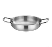 Répartition efficace de la chaleur dans une casserole en acier inoxydable de 18 cm, idéale pour les soupes et les ragoûts (argenté)