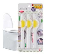 Repas de nettoyage de fente de salle de bain, brosse de nettoyage de fente de salle de bain - Ensemble de 3 nettoyants pour le bord d'angle mort - Fournitures ménagères, outils de nettoyage ba