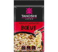 Repas express et savoureux en 3 minutes avec les Nouilles Instantanées Saveur Bœuf TANOSHI, format pratique de 85g, origine Japon - Lot de 4