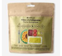 Repas lyophilisé - Pâtes à la bolognaise - 120g - Réhydraté : 400 g / 457 Kcal - Sachet refermable - Préparation rapide 5/8 min