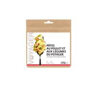 Repas lyophilise voyager pates au poulet et aux legumes du potager 120g