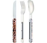 Repas nomade - Akinod : Couverts droits 12H34 aimantés Akinod - Léopard